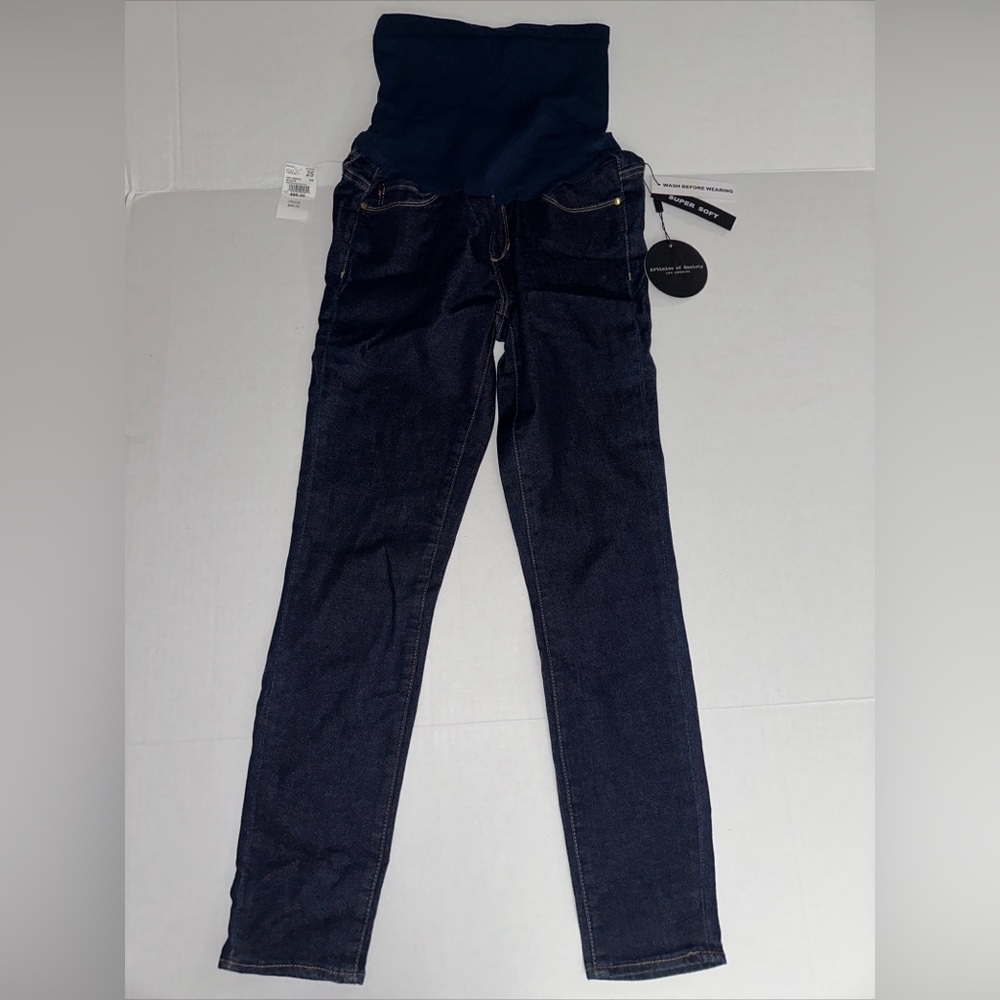 NWT Articles of Society Maternity Classic Skinny Full Panel Jeans - Size 25